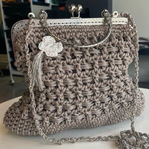 Chic Crochet Chain Clutch
